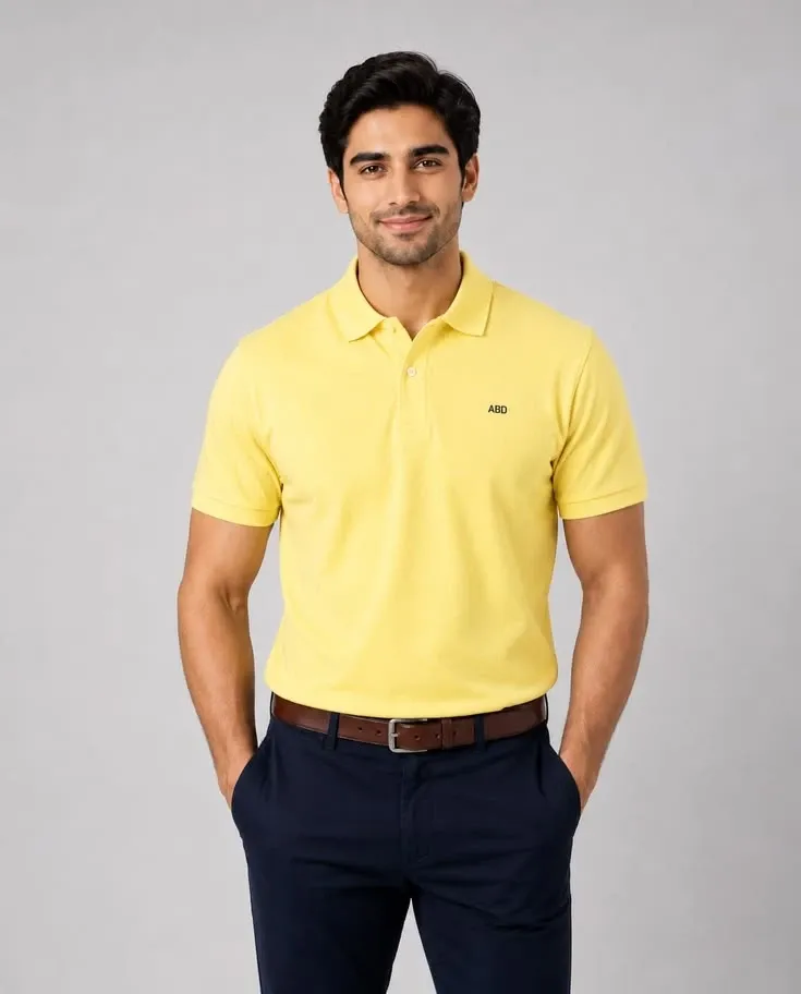 Knit Johnny Collar Polo Shirt image thumbnail 3